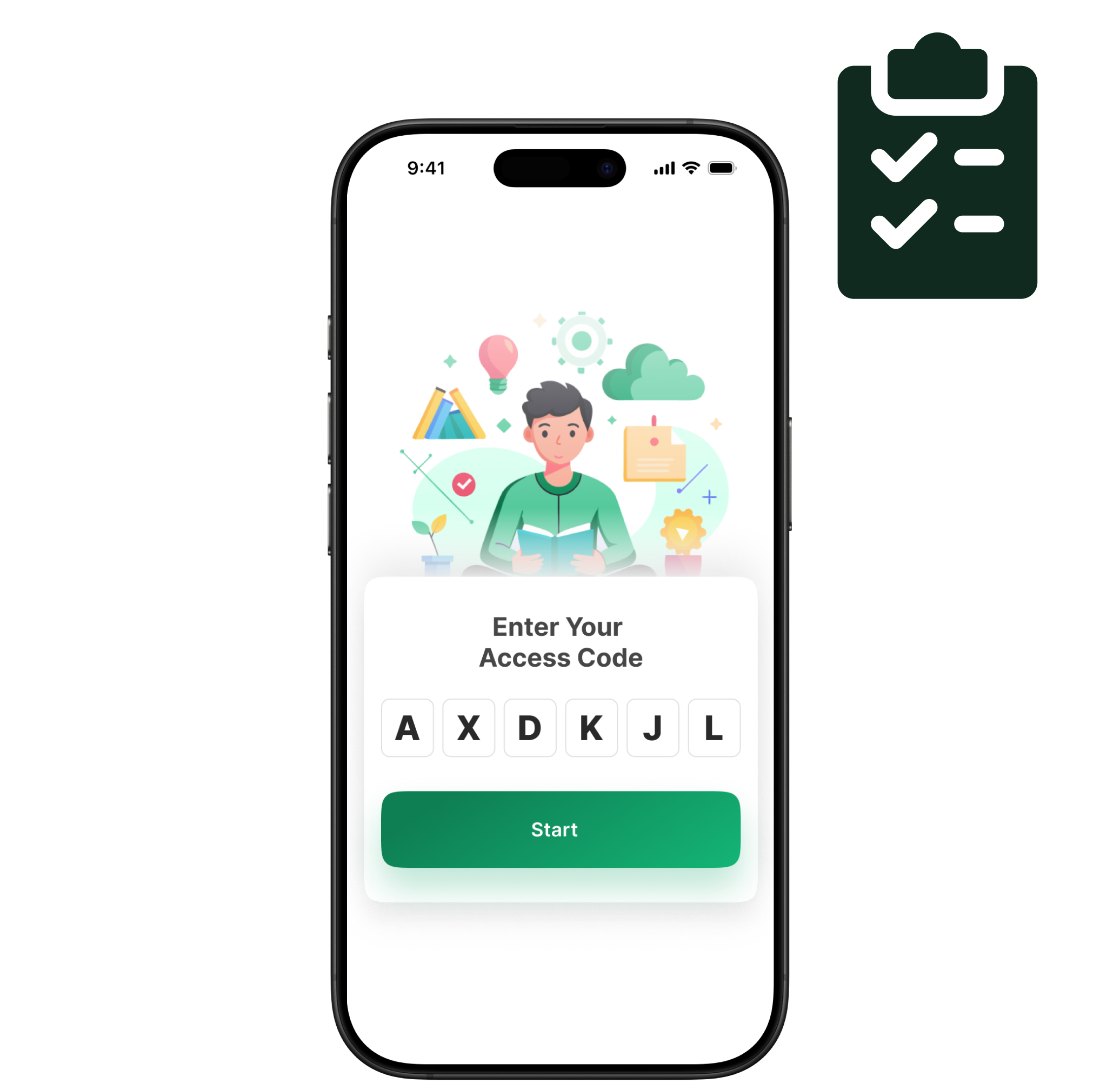 Onboard students in minutes using unique access codes.