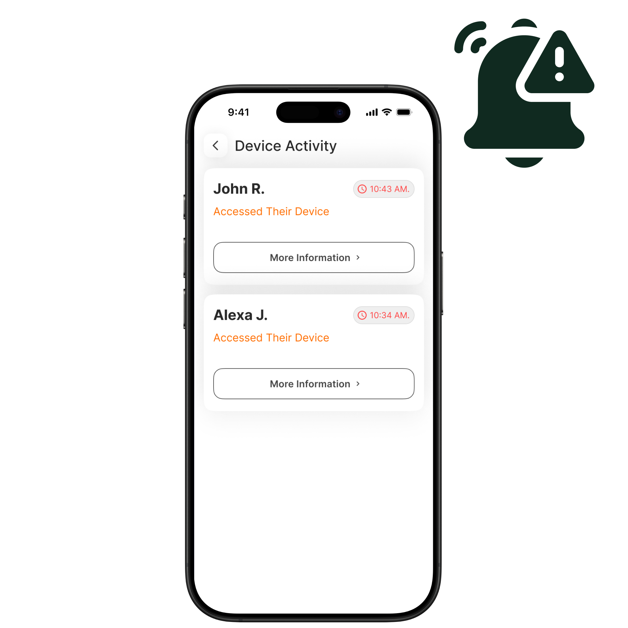 Receive timely alerts and monitor student phone use during school hours.